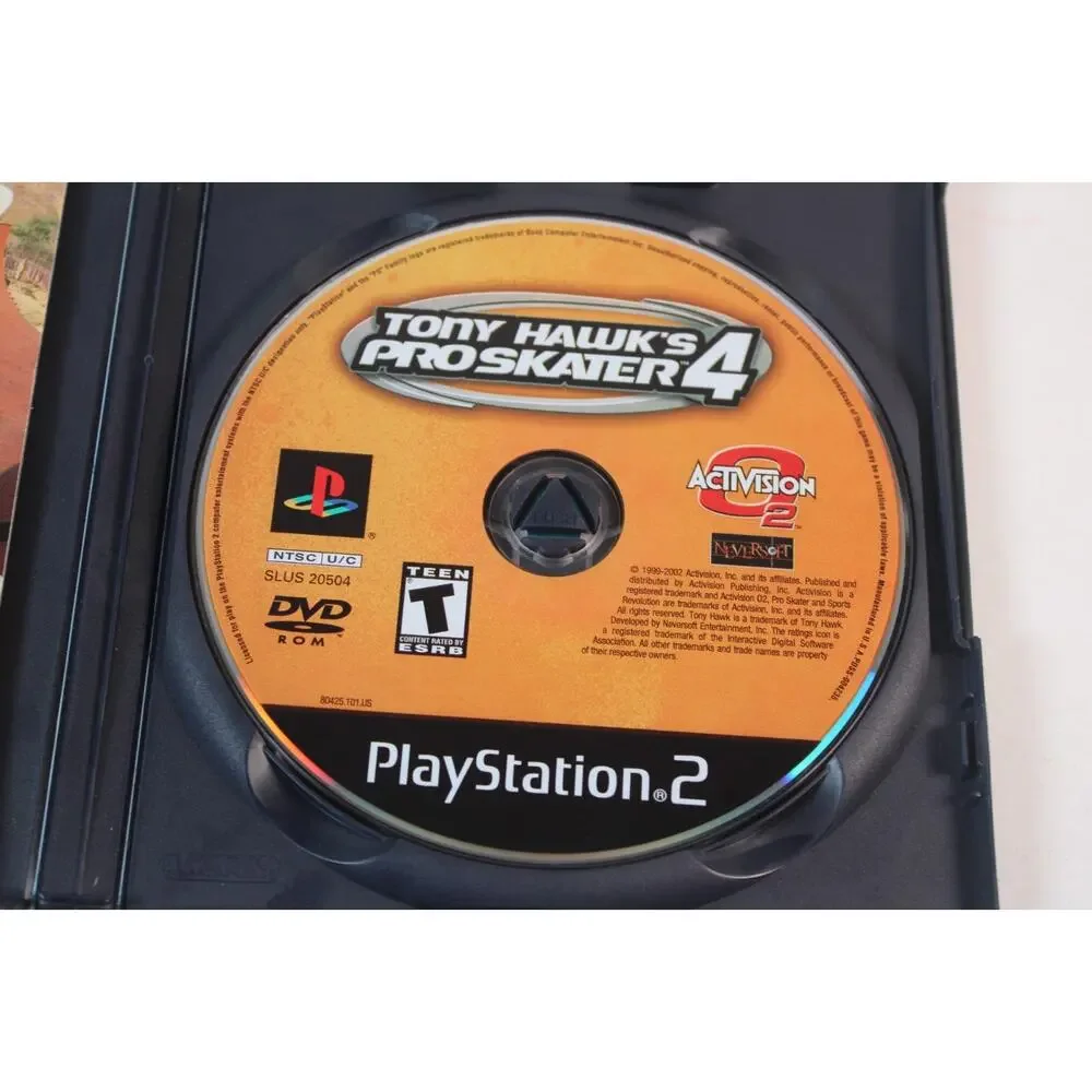 Tony Hawk's Pro Skater 4 (Sony PlayStation 2, 2002, PS2) Authentic, Complete